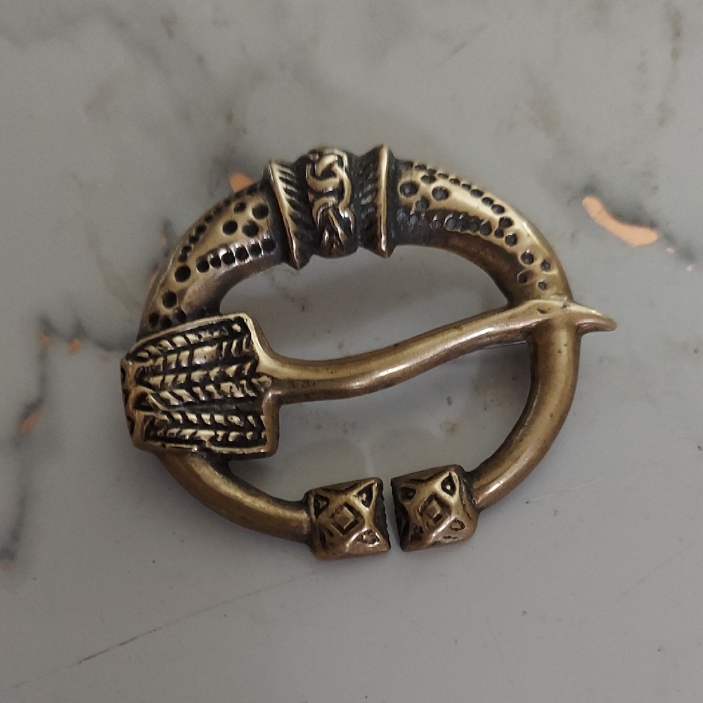 Vintage Kalevala koru Finnish Scandinavian Buckle brooch Pin Kalusmala Virusmäki